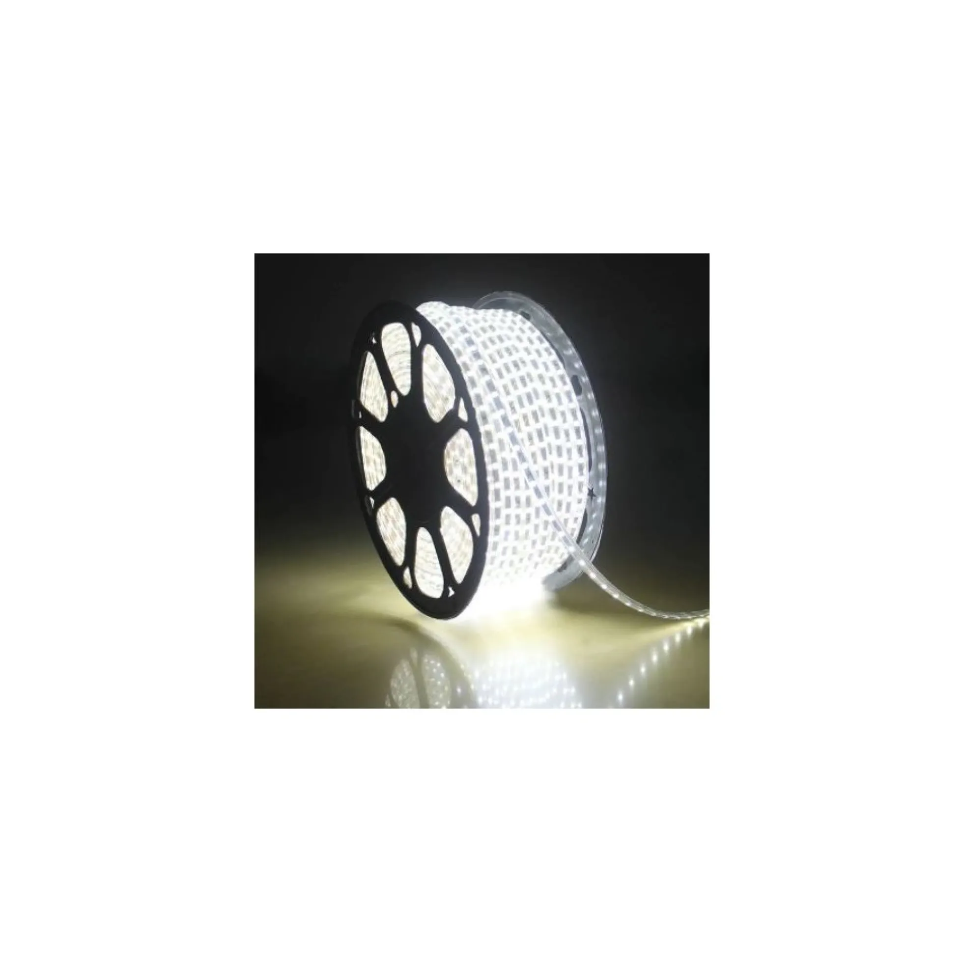 Vandtæt LED strip (Type Q), 230V, IP67, 60 LED, 6W pr. meter, 3000K