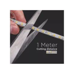 Vandtæt LED strip (Type Q), 230V, IP67, 6W pr. meter, 4000K