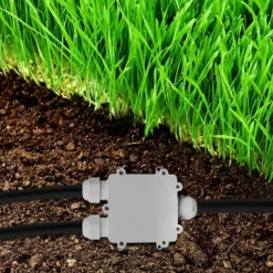 Vandtæt 3-vejs samleboks, hvid - IP68, 450V, 24A, UV-resistent, udendørs