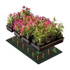 Varmemåtte til forspiring af frø, 8W, 10 x 52,5 cm, 1,8 meter ledning, 45W