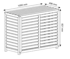 Varmepumpeskjuler antracit - Andersen Electric