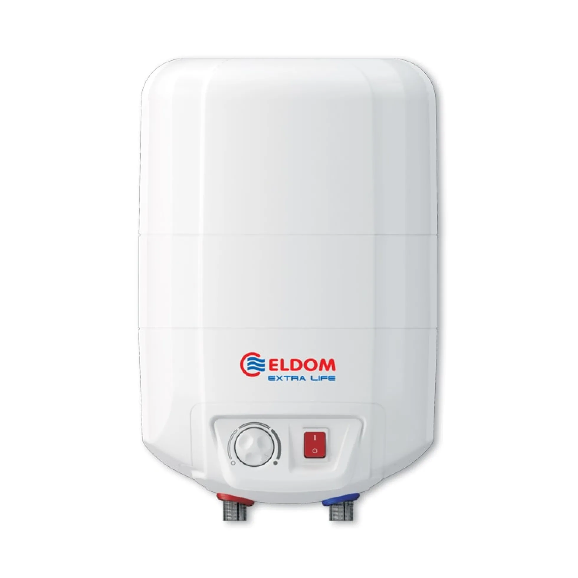 Varmtvandsbeholder, 10 l, El, 2 kW, til ophængning over håndvask, rør ned, emalje, energiklasse B