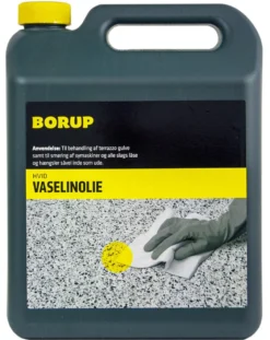 Vaselineolie, hvid, syrefri, 5 L - Borup Kemi