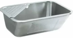 Vaskekar, 60-45 cm, 1 1/4" kugleventil / overløb, RF