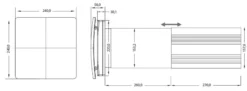 Vega-Flow Basic ventilator med varmegenvinding, op til 20m2 inkl. rist - Andersen Electric