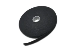 Velcro tape, 15 mm, 10 meter, sort, 15 mm bredde, krog og løkke