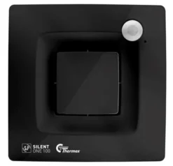 Ventilator Silent One Ø100 mm, med adaptiv hygrostat, sort - Thermex
