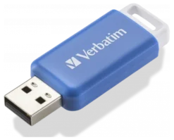 Verbatim DataBar USB 2.0 Drive, 64GB, blå