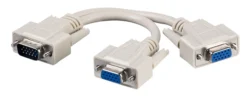 VGA Y-splitter, 1 til 2, passiv, 0,30 meter - MicroConnect