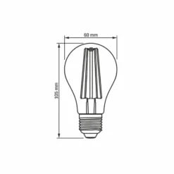 Videx E27 vækstpære, A60, 230V, 8W, Fito