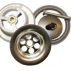 Viega bundventil, 1 1/4", 2-delt med prop, krom