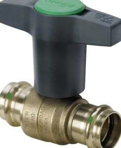 Viega Easytop kuglehane, 18 mm, rødgods