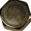 Viega slutmuffe, 1/2" rødgods, krom