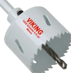 Viking hulsav, HSS, 8% cobolt, bimetal, med fast holder, 75 mm