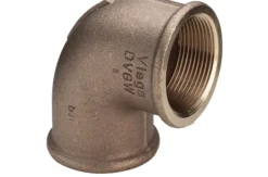 Vinkel 90°, 1 1/4" muffe/muffe, rødgods, silicium bronze