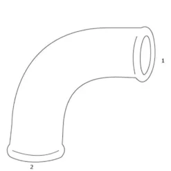 Vinkel rødgods silicium bronze, 3/4", 45 grader