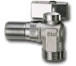 Vinkelventil 1/2x3/4'' u/ros m/kontra