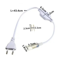 230V LED strip med stik med endeprop (Type Q)