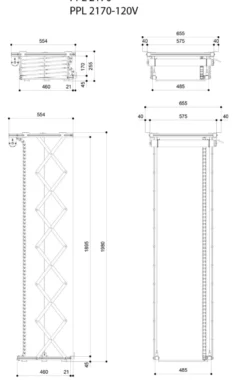 Vogel's PPL 2170 projektor-liftsystem