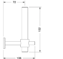 Vola T14 ekstra toiletpapirholder - flere farver