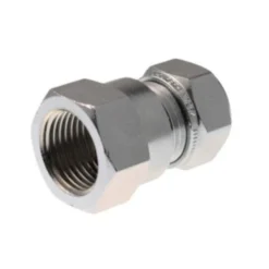 VSH forkromet kompressions overgang 1/2" - 12 mm muffe