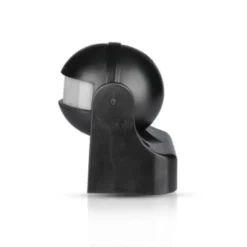 V-TAC bevægelsessensor, LED venlig, sort, PIR infrarød, IP44 udendørs, (230V input)