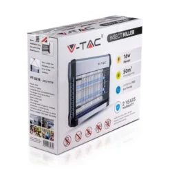 V-Tac insektlampe, indendørs, UV-lys, op til 150 m2
