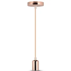 V-Tac lampefatning, rose guld, E27