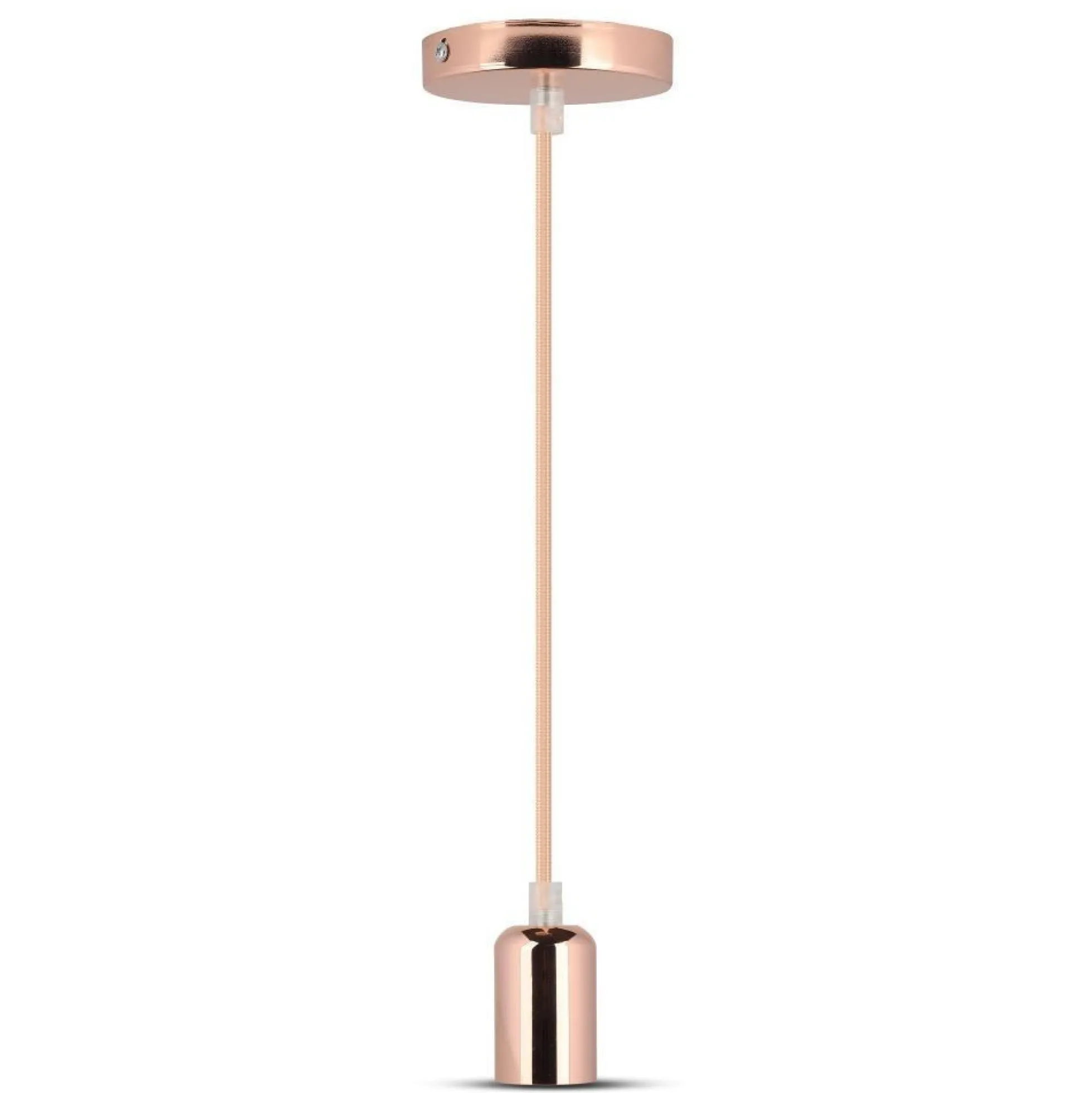 V-Tac lampefatning, rose guld, E27