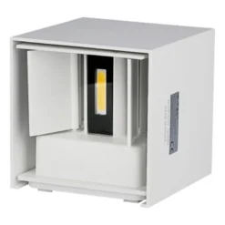 V-TAC, LED væglampe, udendørs, justerbar, IP65, 100x100x100mm, varm hvid / neutral hvid