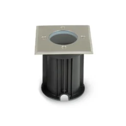V-Tac nedgravningsspot, firkantet, aluminium, GU10 fatning, IP65