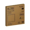 V-TAC Samsung LED-panel 60x60 cm, 4000K, 29W, 3480lm, CRI80, hvid kant, flicker free (restsalg)