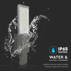 V-Tac Solcelle gadelampe LED - Inkl. fjernbetjening, IP65 - 60W, 3000lm, RA80