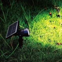 V-TAC solcelle havelampe, sort, med spyd, COB LED, 40lm, RA80, IP65