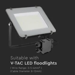 V-TAC Vandtæt Samleboks til Videresløjfning, IP68, 4 forskruninger / 113 x 93 mm