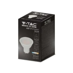 V-TAC 4,5W GU10 LED-pære, 400lm, RA80