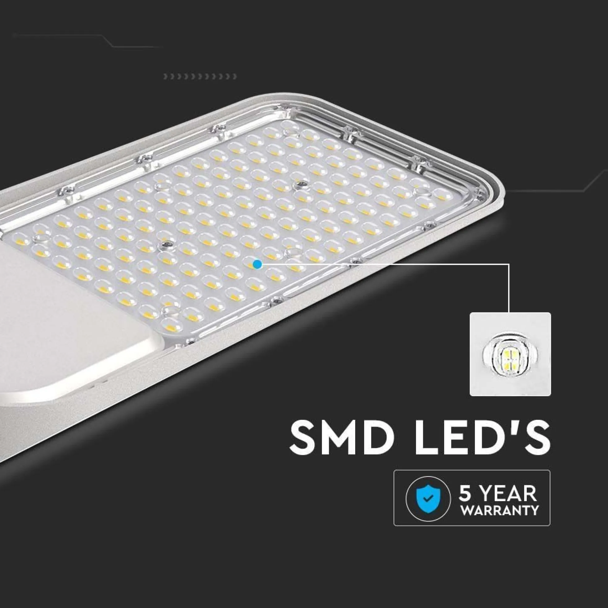 V-Tac 50W LED gadelampe, Samsung LED chip, Ø60mm, IP65, 100lm/w, 5740lm, RA70