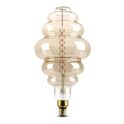 V-Tac 8W LED kæmpe globepære, Kultråd, Ø20 cm, dæmpbar, 2000K