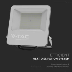 V-Tac 100W LED projektør, 185lm/W, arbejdslampe, udendørs, sort, kold hvid