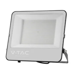 V-Tac 200W LED projektør, 185lm/W, arbejdslampe, udendørs, sort hus, neutral kulør