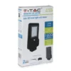 V-Tac 15W Solcelle gadelampe LED - Sort, inkl. solcelle, sensor, IP65