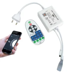 230V WiFi smart home dæmper, inkl. endeprop, til 230V CLIP-ON 8x16 Neonflex, memory funktion, max 50 meter