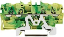 Wago gennemgangsklemme, 2,5mm², 4-leder, PE