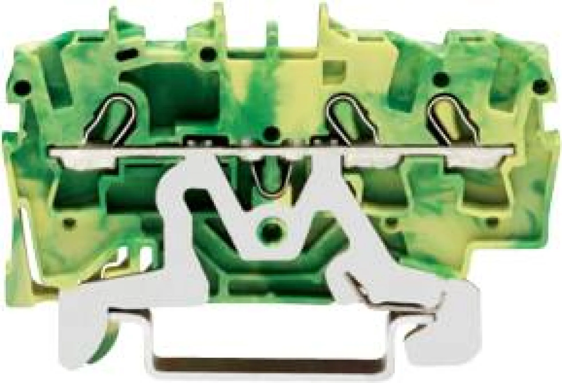 Wago gennemgangsklemme, 2,5mm², 3-leder, PE