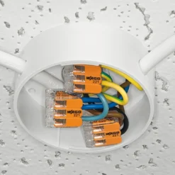WAGO 221 samlemuffe med 3 huller huller for 0,2 til 4 mm² ledning, transparent - 12 stk gør-det-selv pakke