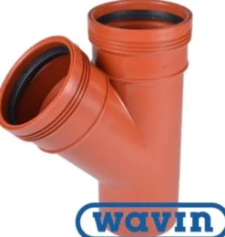 Wavin – Grenrør glat PP 45°