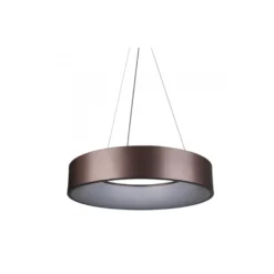 30W dæmpbar LED lysekrone, kaffefarvet, 600 mm diameter, 1200 mm højde, 3000K, 2250 lumen, 80Ra, IP20