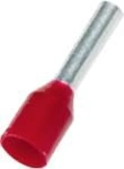 Weidmüller – Isoleret terminalrør, 1,5 mm² / 8,0 mm, rød (farvekode Weidmüller) - 100 stk