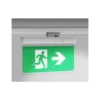 3W 3-faset LED EXIT skilt til skinne, 2 timers batteri, Inkl. piktogrammer