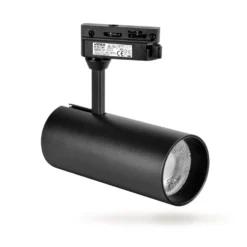 20W 1-faset RA90 Tor skinnespot, 1F2W, 4000K, 36° spredning - Aluminium